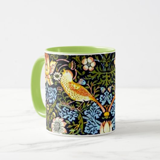 William Morris, aardbeiendief, Mok (Voorkant links)