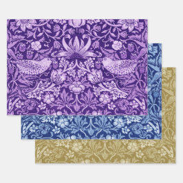 William Morris, aardbeiendief Monotone Inpakpapier Vel