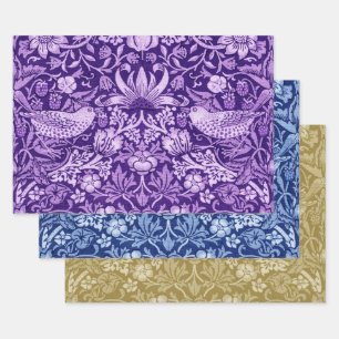 William Morris, aardbeiendief Monotone Inpakpapier Vel