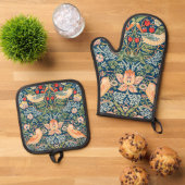 William Morris "Aardbeiendief" Ovenwant & Pannenlap Set (Top down)