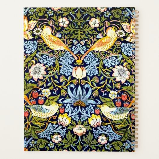William Morris, aardbeiendief, Planner (Achterkant)