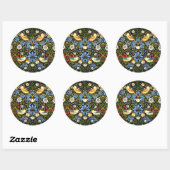 William Morris, aardbeiendief, Ronde Sticker (Vel)