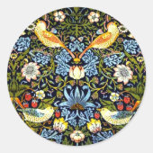 William Morris, aardbeiendief Ronde Sticker (Voorkant)