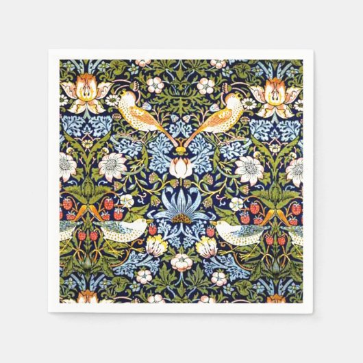 William Morris, aardbeiendief Servet (Voorkant)