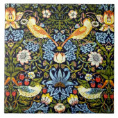 William Morris, aardbeiendief, Tegeltje (Voorkant)