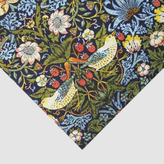 William Morris, aardbeiendief Tissuepapier (Detail)