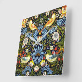 William Morris, aardbeiendief Vierkante Klok (Hoek)