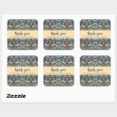 William Morris  aardbeiendief Vierkante Sticker (Vel)