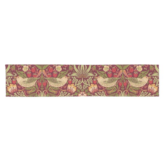 William Morris aardbery Thief Satin Ribbon Korte Tafelloper (Horizontaal)
