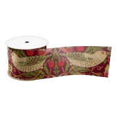 William Morris aardbery Thief Satin Ribbon Satijnen Lint (Spoel)