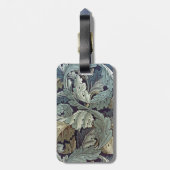 William Morris Acanthus Behangsel Bladeren Bagagelabel (Achterkant verticaal)