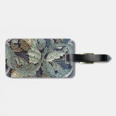 William Morris Acanthus Behangsel Bladeren Bagagelabel (Achterkant horizontaal)