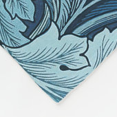 William Morris  Acanthus Blauw Fleece Deken (Hoek)