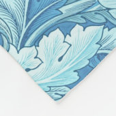William Morris  Acanthus Blauw Fleece Deken (Hoek)
