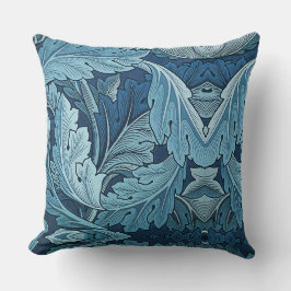 William Morris  Acanthus Blauw Kussen