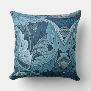 William Morris  Acanthus Blauw Kussen