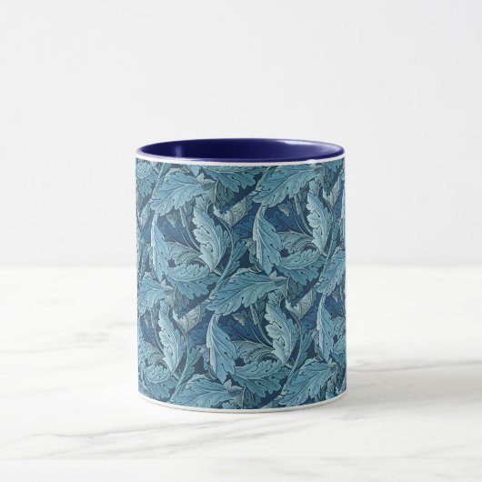 William Morris Acanthus Blauw Mok (Midden)