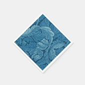 William Morris Acanthus  Blue Servetten (Hoek)