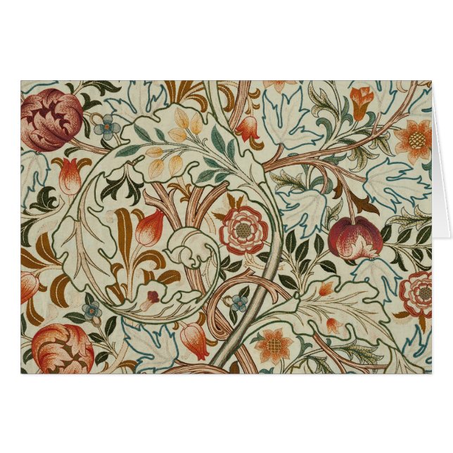 William Morris Acanthus Borduurwerk Bloemen Patroo (Voorkant Horizontaal)