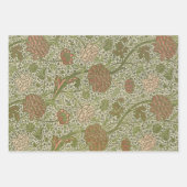 William Morris Acanthus Borduurwerk Bloemen Patroo Inpakpapier Vel (Voorkant 3)