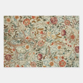 William Morris Acanthus Borduurwerk Bloemen Patroo Inpakpapier Vel (Voorkant)