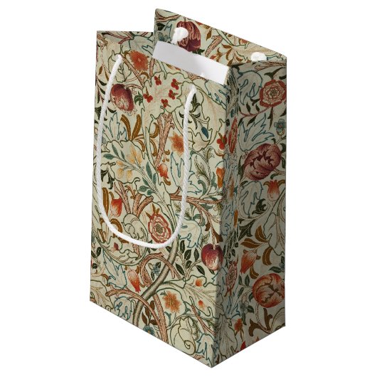 William Morris Acanthus Borduurwerk Bloemen Patroo Klein Cadeauzakje (Achterkant Gekanteld)