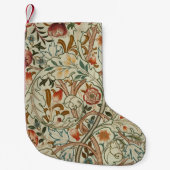 William Morris Acanthus Borduurwerk Bloemen Patroo Kleine Kerstsok (Voorkant)