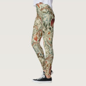 William Morris Acanthus Borduurwerk Bloemen Patroo Leggings (Links)