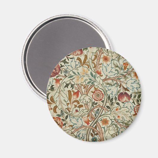 William Morris Acanthus Borduurwerk Bloemen Patroo Magneet (Voorkant / Achterkant)