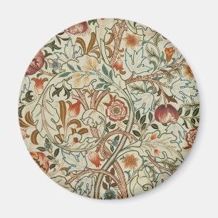 William Morris Acanthus Borduurwerk Bloemen Patroo Magneet