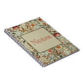 William Morris Acanthus Borduurwerk Bloemen Patroo Notitieboek (Rechterzijde)