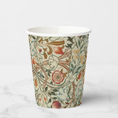 William Morris Acanthus Borduurwerk Bloemen Patroo Papieren Bekers (Links)