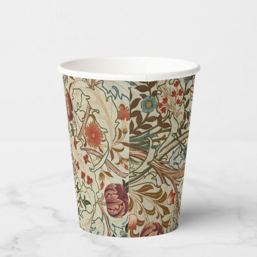 William Morris Acanthus Borduurwerk Bloemen Patroo Papieren Bekers (Rechts)