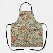 William Morris Acanthus Borduurwerk Bloemen Patroo Schort (Voorkant)