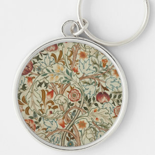 William Morris Acanthus Borduurwerk Bloemen Patroo Sleutelhanger