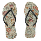 William Morris Acanthus Borduurwerk Bloemen Patroo Teenslippers (Voetbed)