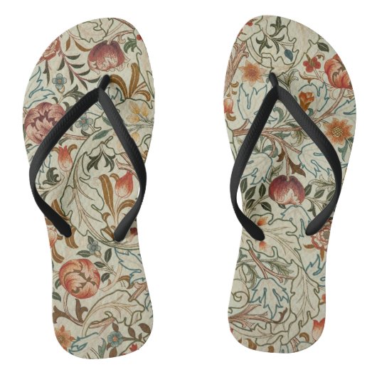 William Morris Acanthus Borduurwerk Bloemen Patroo Teenslippers (Voetbed)