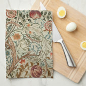 William Morris Acanthus Borduurwerk Bloemen Patroo Theedoek (Quarter Fold)