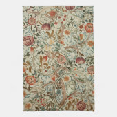 William Morris Acanthus Borduurwerk Bloemen Patroo Theedoek (Verticaal)