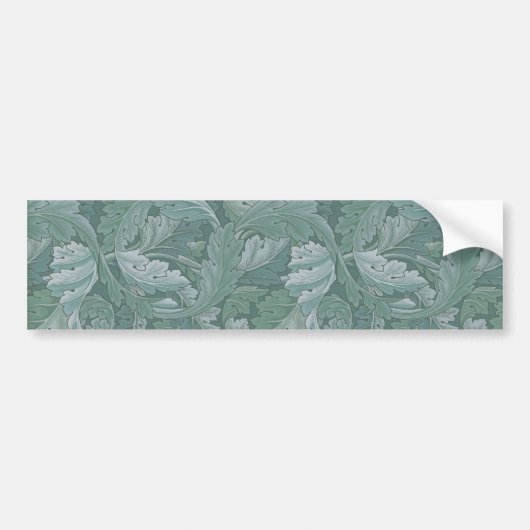 William Morris Acanthus Botanical Harmony Classic Bumpersticker (Voorkant)