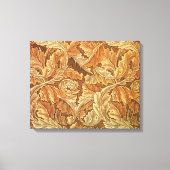 William Morris Acanthus Brown Autumn Leaves Canvas Afdruk (Voorkant)