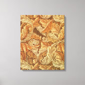 William Morris Acanthus Brown Autumn Leaves Canvas Afdruk (Voorkant)