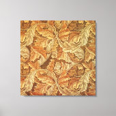 William Morris Acanthus Brown Autumn Leaves Canvas Afdruk (Voorkant)