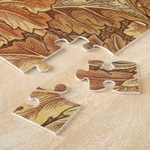 William Morris Acanthus Brown Autumn Leaves Legpuzzel (Zijkant)