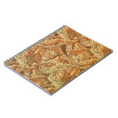 William Morris Acanthus Brown Autumn Leaves Notitieboek (Linkerzijde)