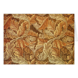 William Morris Acanthus Bruin Herfstbladeren