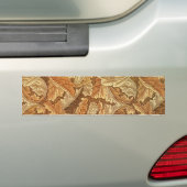 William Morris Acanthus Bruin Herfstbladeren Bumpersticker (Op auto)