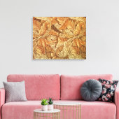 William Morris Acanthus Bruin Herfstbladeren Canvas Afdruk (Insitu (Woonkamer))