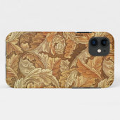 William Morris Acanthus Bruin Herfstbladeren Case-Mate iPhone Case (Achterkant (horizontaal))