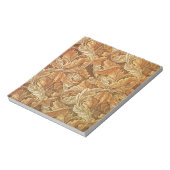 William Morris Acanthus Bruin Herfstbladeren Notitieblok (Linkerzijde)